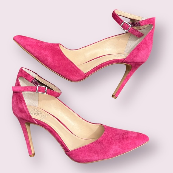 Vince Camuto Shoes - Vince Camuto Suede Leather Marbella Heels